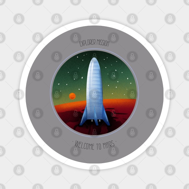 Welcome to Mars ! Magnet by ForEngineer